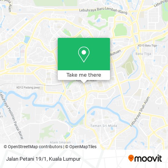 Jalan Petani 19/1 map