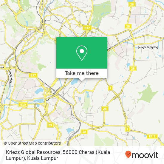 Peta Kriezz Global Resources, 56000 Cheras (Kuala Lumpur)