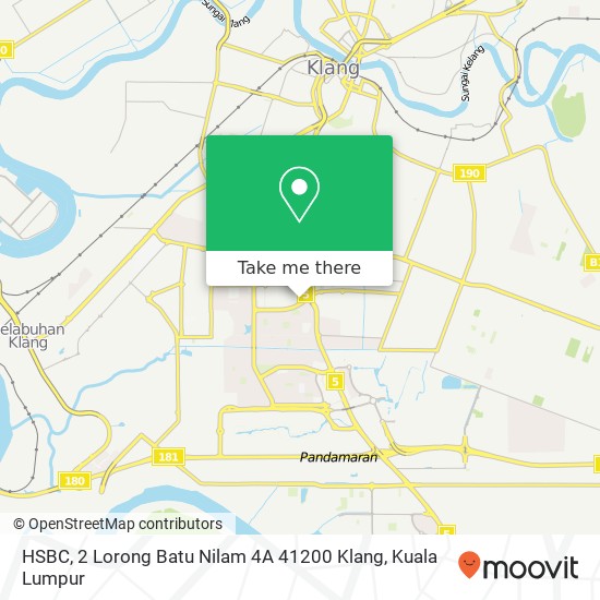 HSBC, 2 Lorong Batu Nilam 4A 41200 Klang map