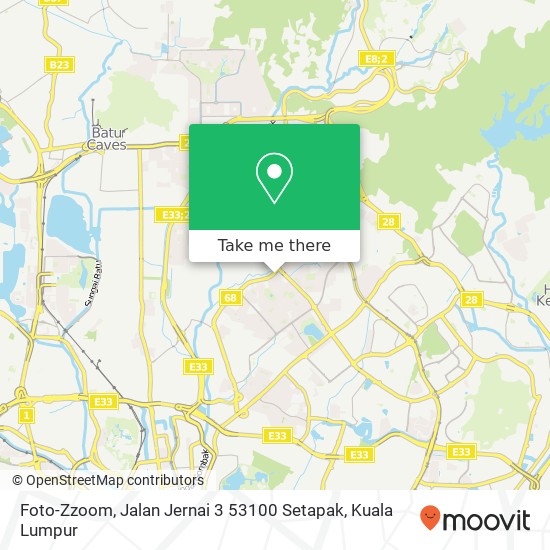 Peta Foto-Zzoom, Jalan Jernai 3 53100 Setapak
