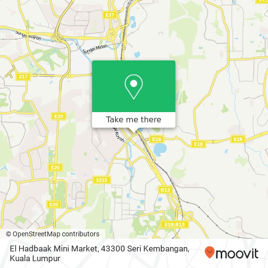 El Hadbaak Mini Market, 43300 Seri Kembangan map