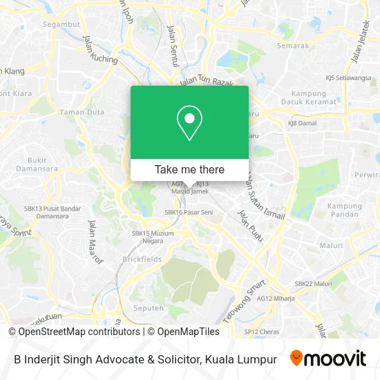 B Inderjit Singh Advocate & Solicitor map