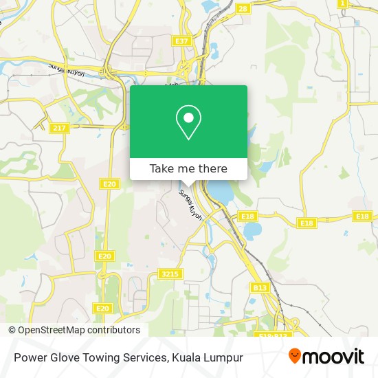 Power Glove Towing Services map