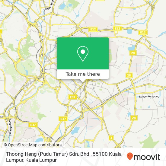 Peta Thoong Heng (Pudu Timur) Sdn. Bhd., 55100 Kuala Lumpur