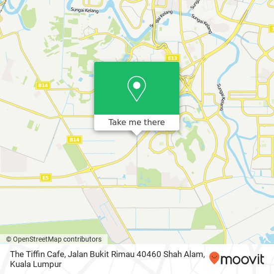 The Tiffin Cafe, Jalan Bukit Rimau 40460 Shah Alam map