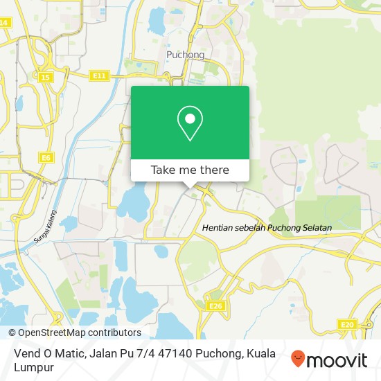 Vend O Matic, Jalan Pu 7 / 4 47140 Puchong map