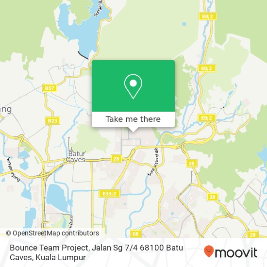 Bounce Team Project, Jalan Sg 7 / 4 68100 Batu Caves map