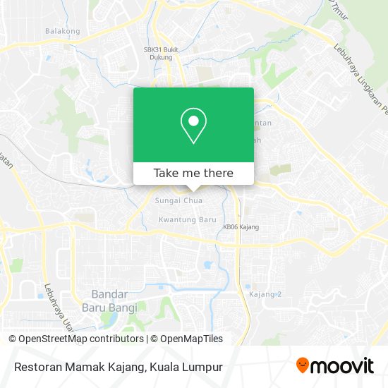 Restoran Mamak Kajang map