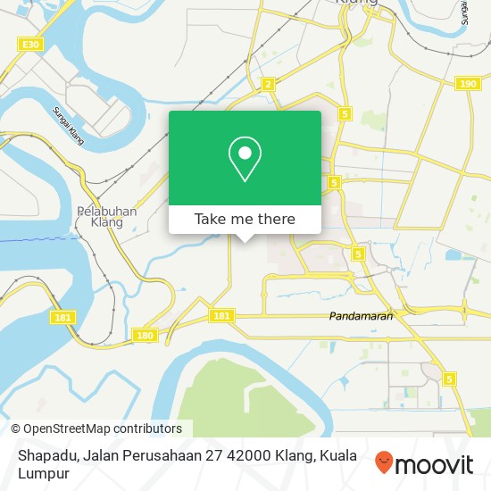 Peta Shapadu, Jalan Perusahaan 27 42000 Klang