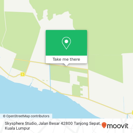 Peta Skysphere Studio, Jalan Besar 42800 Tanjong Sepat