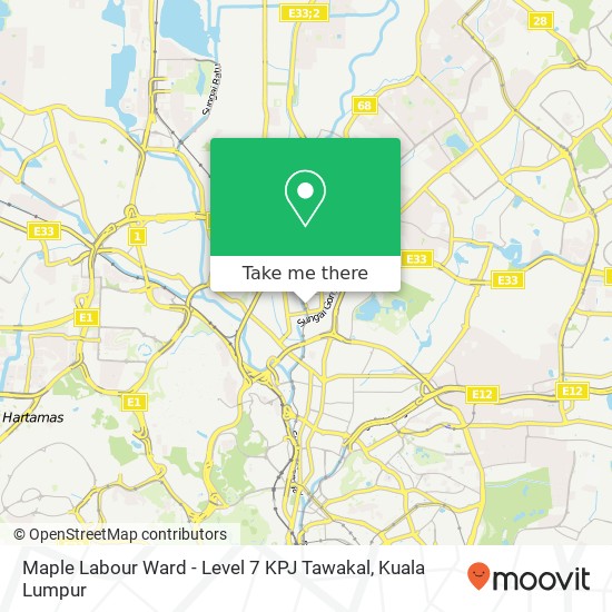Maple Labour Ward - Level 7 KPJ Tawakal map
