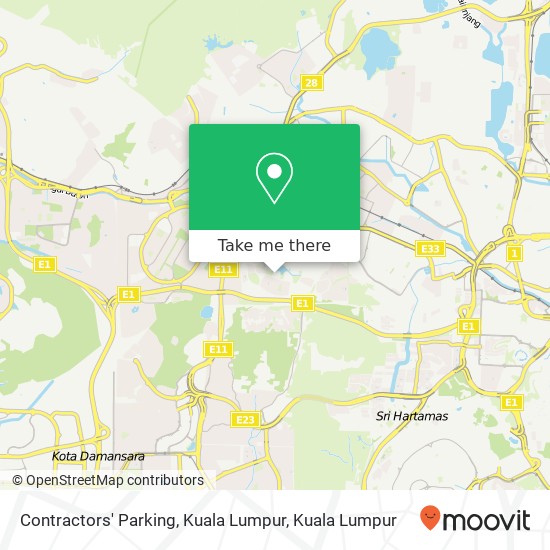 Contractors' Parking, Kuala Lumpur map