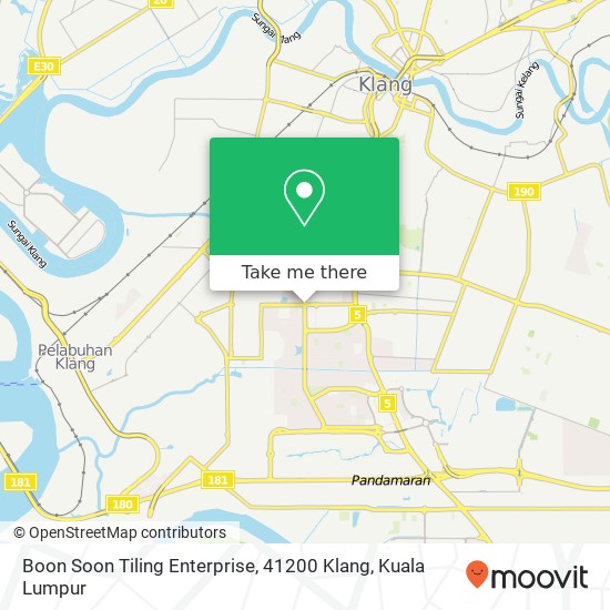 Boon Soon Tiling Enterprise, 41200 Klang map