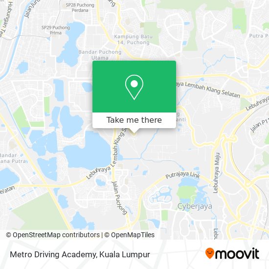 Metro Driving Academy map