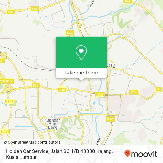 Holden Car Service, Jalan SC 1 / B 43000 Kajang map