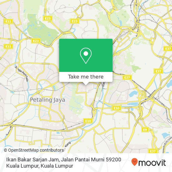 Ikan Bakar Sarjan Jam, Jalan Pantai Murni 59200 Kuala Lumpur map