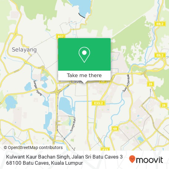 Peta Kulwant Kaur Bachan Singh, Jalan Sri Batu Caves 3 68100 Batu Caves