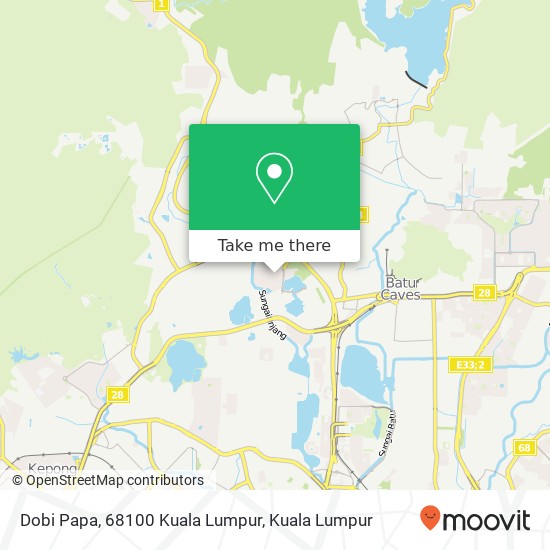 Peta Dobi Papa, 68100 Kuala Lumpur