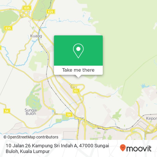 10 Jalan 26 Kampung Sri Indah A, 47000 Sungai Buloh map