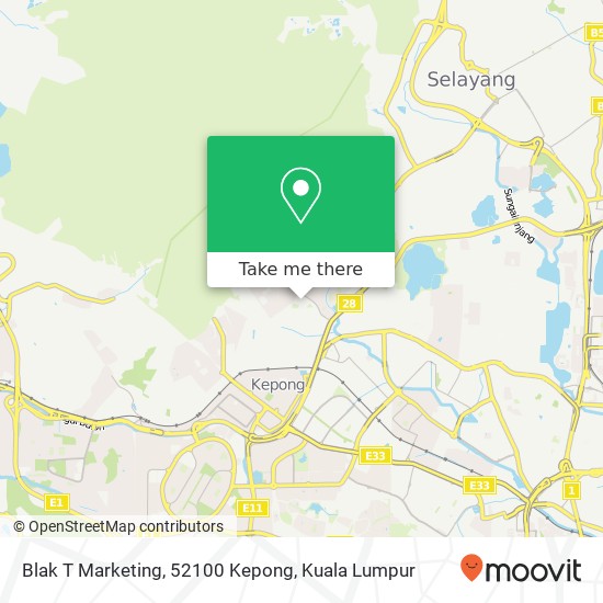 Blak T Marketing, 52100 Kepong map