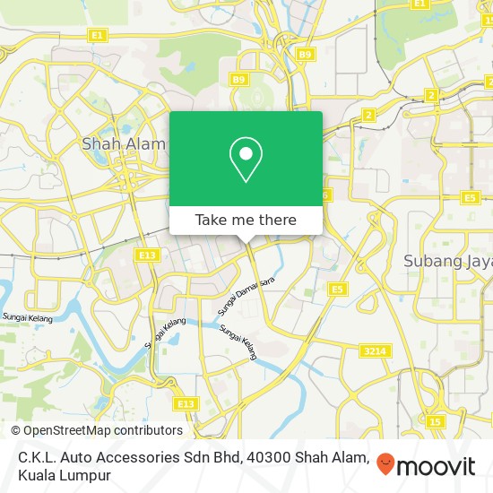 C.K.L. Auto Accessories Sdn Bhd, 40300 Shah Alam map