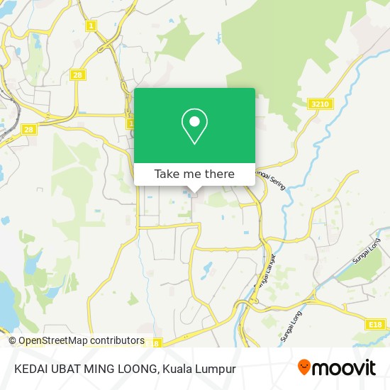 Peta KEDAI UBAT MING LOONG