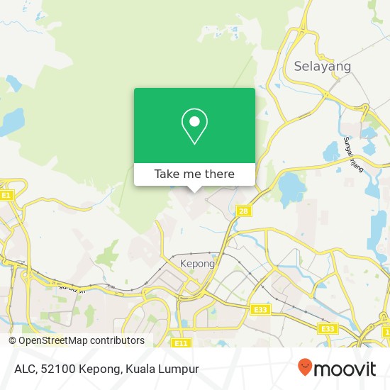 ALC, 52100 Kepong map