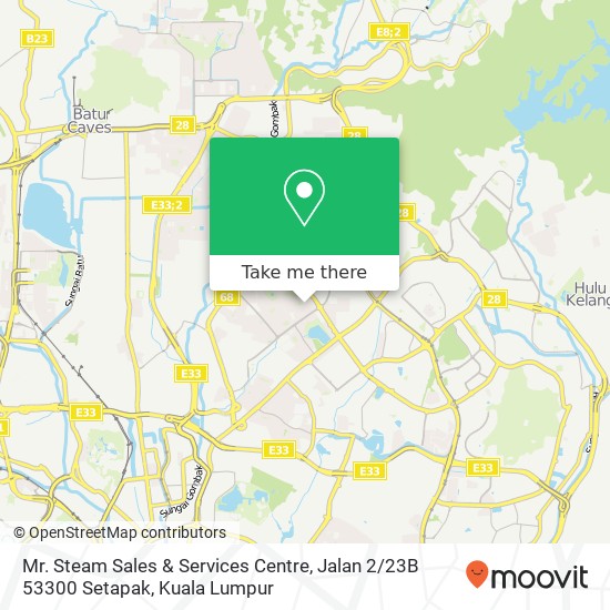 Mr. Steam Sales & Services Centre, Jalan 2 / 23B 53300 Setapak map