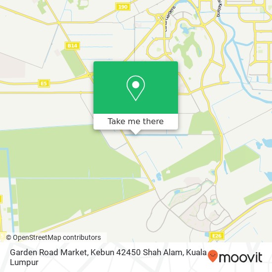 Garden Road Market, Kebun 42450 Shah Alam map