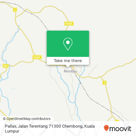 Pallas, Jalan Terentang 71300 Chembong map