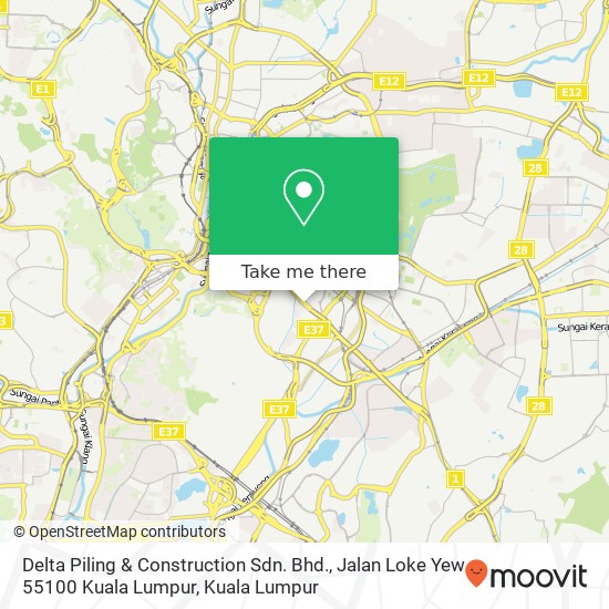 Delta Piling & Construction Sdn. Bhd., Jalan Loke Yew 55100 Kuala Lumpur map