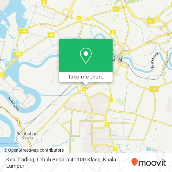 Peta Kea Trading, Lebuh Bedara 41100 Klang