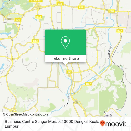 Business Centre Sungai Merab, 43000 Dengkil map