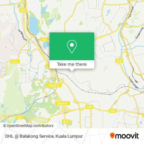 Peta DHL @ Balakong Service
