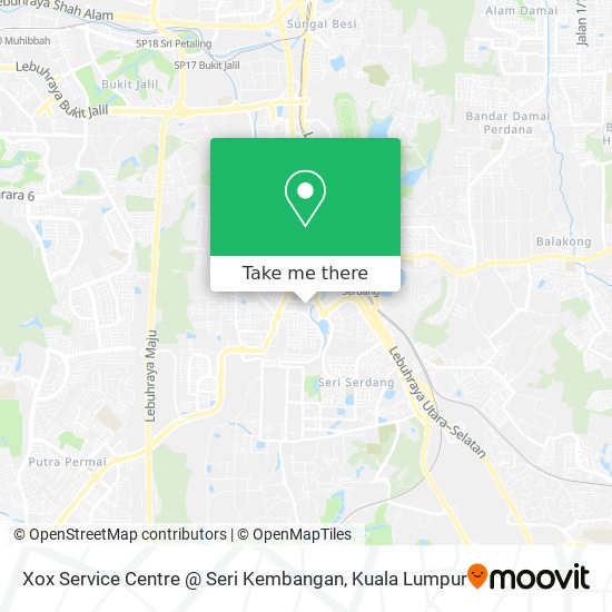 Xox Service Centre @ Seri Kembangan map