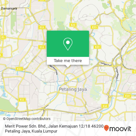 Peta Merit Power Sdn. Bhd., Jalan Kemajuan 12 / 18 46200 Petaling Jaya