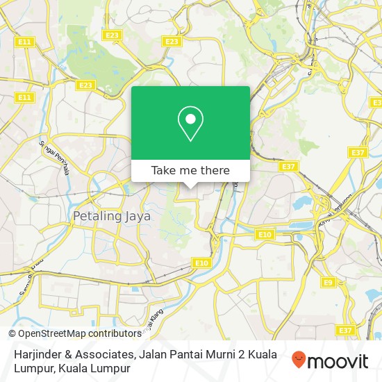 Harjinder & Associates, Jalan Pantai Murni 2 Kuala Lumpur map