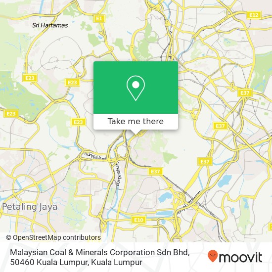 Malaysian Coal & Minerals Corporation Sdn Bhd, 50460 Kuala Lumpur map