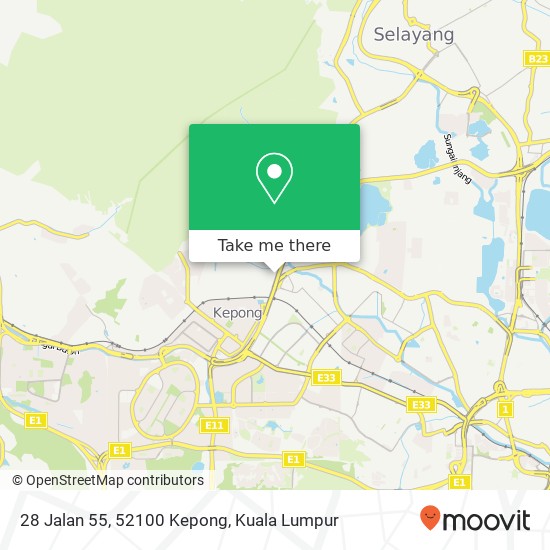 28 Jalan 55, 52100 Kepong map