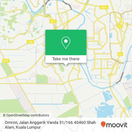 Peta Omron, Jalan Anggerik Vanda 31 / 166 40460 Shah Alam
