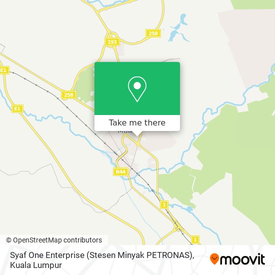 Peta Syaf One Enterprise (Stesen Minyak PETRONAS)