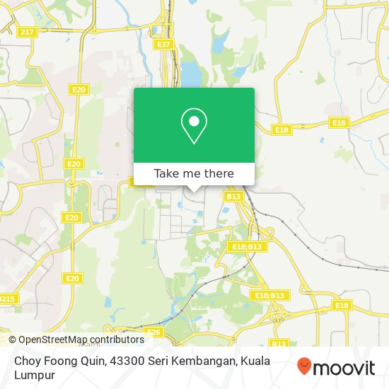 Choy Foong Quin, 43300 Seri Kembangan map