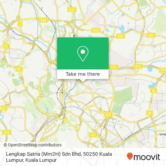 Peta Lengkap Satria (Mm2H) Sdn Bhd, 50250 Kuala Lumpur