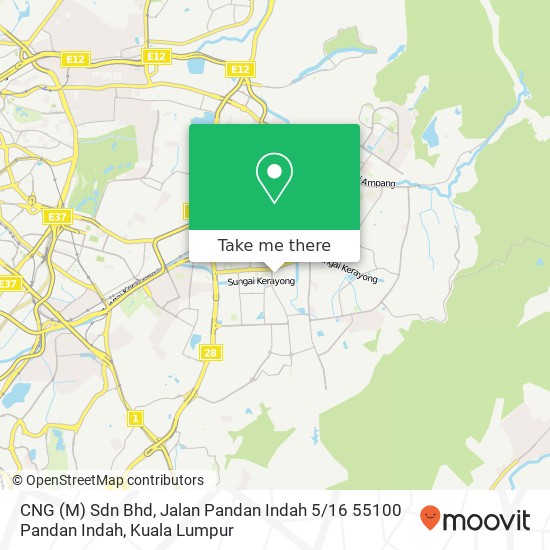 CNG (M) Sdn Bhd, Jalan Pandan Indah 5 / 16 55100 Pandan Indah map