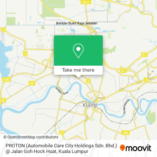 Peta PROTON (Automobile Care City Holdings Sdn. Bhd.) @ Jalan Goh Hock Huat