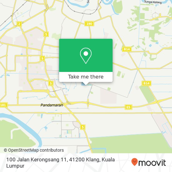 100 Jalan Kerongsang 11, 41200 Klang map