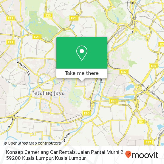Konsep Cemerlang Car Rentals, Jalan Pantai Murni 2 59200 Kuala Lumpur map
