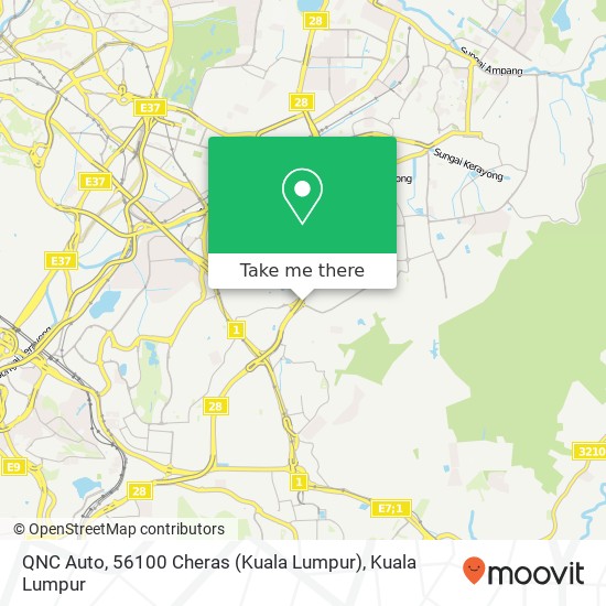 Peta QNC Auto, 56100 Cheras (Kuala Lumpur)