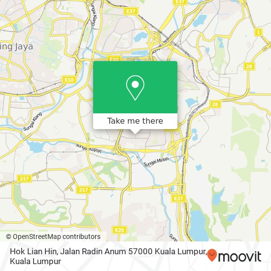 Hok Lian Hin, Jalan Radin Anum 57000 Kuala Lumpur map