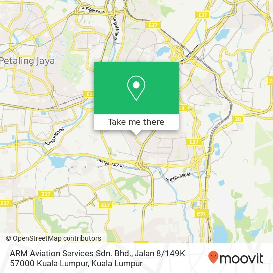 ARM Aviation Services Sdn. Bhd., Jalan 8 / 149K 57000 Kuala Lumpur map